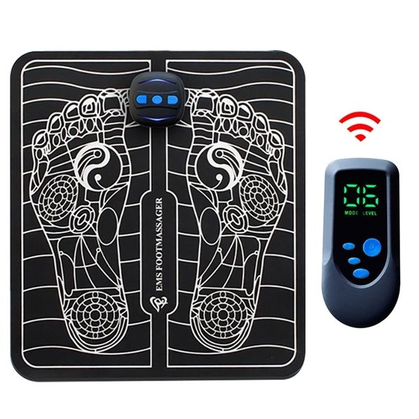 Fußmassagegerät, elektrisch, EMS-Fußmassage, Puls-Akupunktur-Matte, Kissen, verbessert die Durchblutung, Schmerzlinderung, Gesundheitswesen, Muskelstimulator-Pad 230609