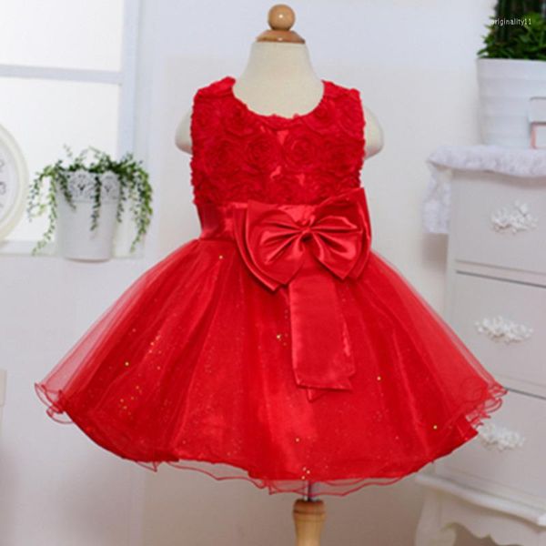 Mädchen Kleider Kleinkind Mädchen Baby Kleidung Kleid Kleine Prinzessin Flauschige Ein Jahr Alt Geburtstag Party 1. Kinder Kleidung