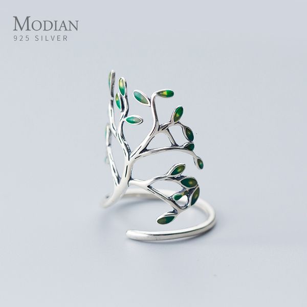 Кольцо для пасьянса Модифицированное гипербол Кольцо для женщин с ног на 925 стерлингового серебряного дерева