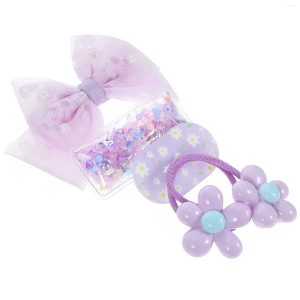 Bandanas Candy Color Accessories Set Set восхитительные Barrette Kids Harypin костюмы для девочек орнамент декор мультфильм Barrettes сетчатые зажимы зажимы