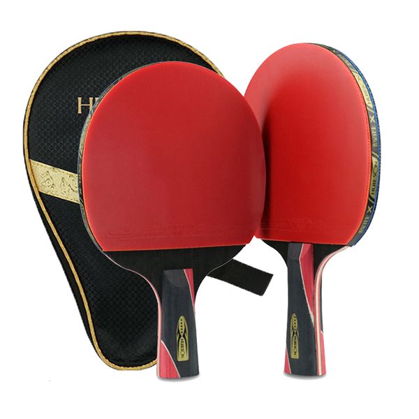 Raquetes de tênis de mesa para treinamento profissional único carbono raquete de tênis de mesa raquete de ping pong para jogadores iniciantes e avançados 6 7 8 estrelas 230612