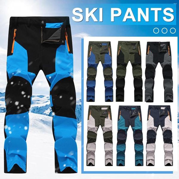 Pantaloni da uomo Uomo Sci Neve Pantaloni da montagna leggeri Prevenzione degli spruzzi d'acqua Asciugatura rapida Resistente ai raggi UV Elastico Sottile Campeggio L-5XL