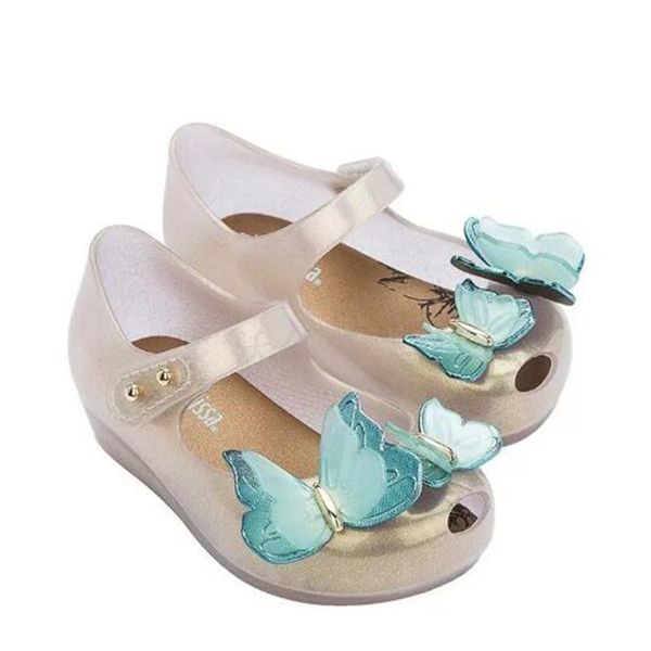 Designer-Kinderschuhe, niedliche Mädchen-Gelee-Sandalen, Schmetterlings-Strass-Kinderschuhe, Kleinkind-Baby-Turnschuhe, bequeme Prinzessin-Sandalen