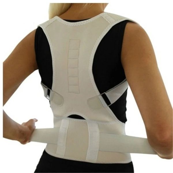 Supporto per la vita Correttore per la postura Terapia magnetica Clavicola Raddrizzatore per la schiena Brace per la spalla Correzione della cintura lombare Regolabile Uomo Donna 230613