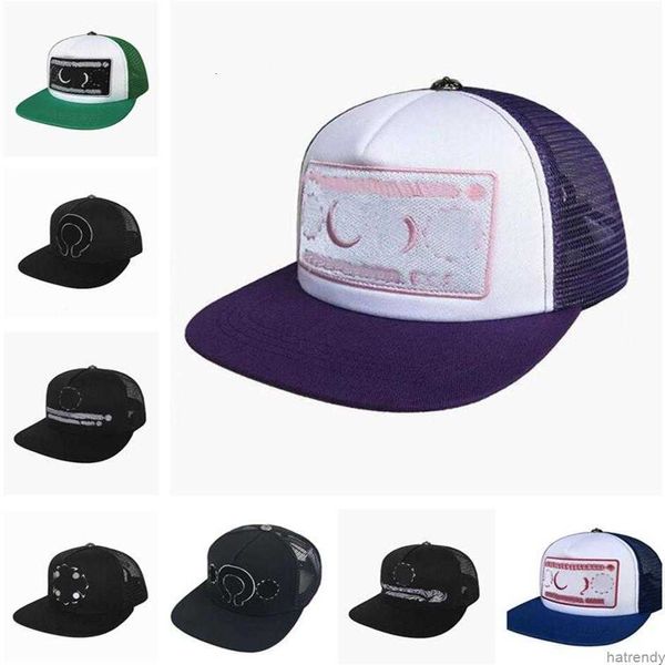 Cross Flower Designer Caps Baseball Hearts Mens Blue Black Women Cappelli High Quality Ch Cap Chrome M1t1