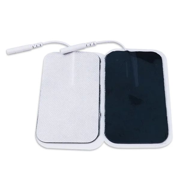 Dezenas de almofadas de eletrodos para serviços de saúde, autoadesivas para massagem corporal, substituição, estimulador muscular quadrado, máquina digital elétrica