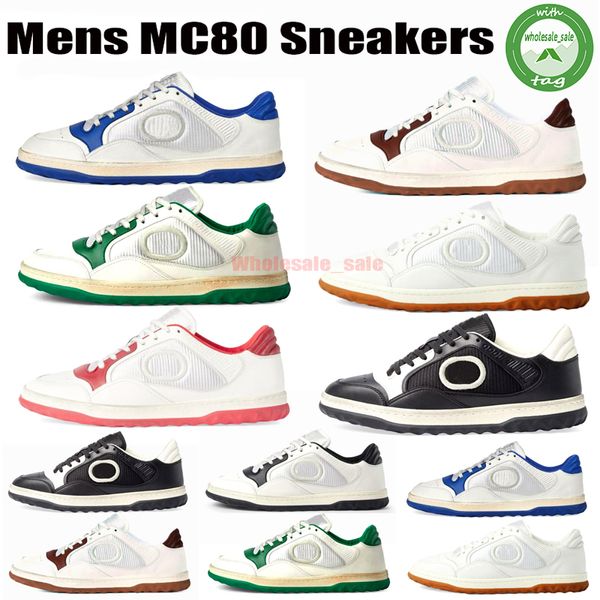 Designer Sneakers Mode Frauen Mac 80 Mac80 Freizeitschuhe Plattform Vintage Brief Gummi Leder Textil Stickerei Hohe Qualität Luxus Männer Trainer ACE Schuhe