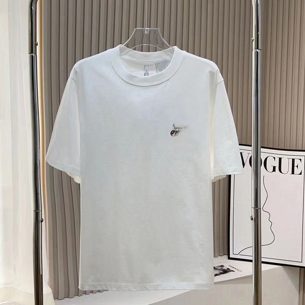 magliette da uomo firmate magliette da donna Figura di cane petto Maglietta creativa Maglietta traspirante Maglietta slim fit manica corta T-shirt in cotone da uomo nero bianco T-shirt da uomo