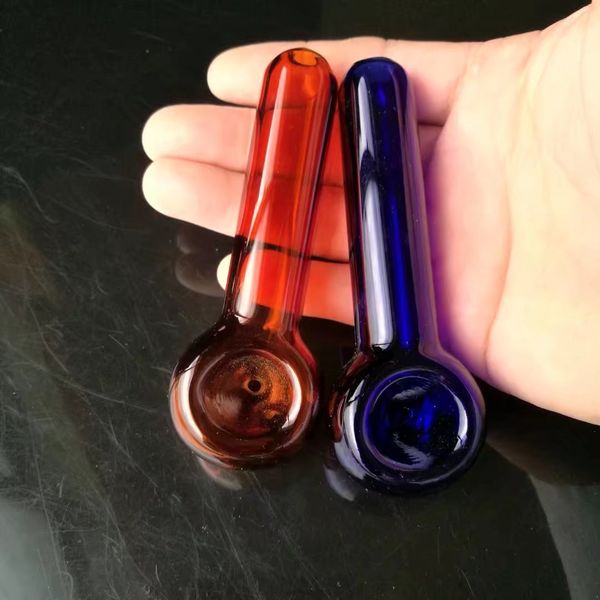 Fabricação de cachimbos de vidro Bongos soprados à mão Pote de fumaça de cores mistas