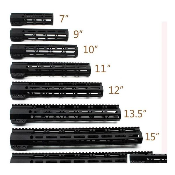 car dvr Other Tactical Accessories 7910111213 51517 Polegada Mlok Clamp Style Handguard Rail Picatinny Mount System Black Drop Delive230g