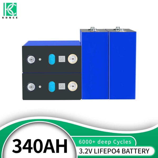 3.2 V 340AH Lifepo4 Bateria Recarregável 12 V 24 V 48 V Lítio Ferro Fosfato DIY Células Para Casa Iate Barcos RV EV Empilhadeira Campista