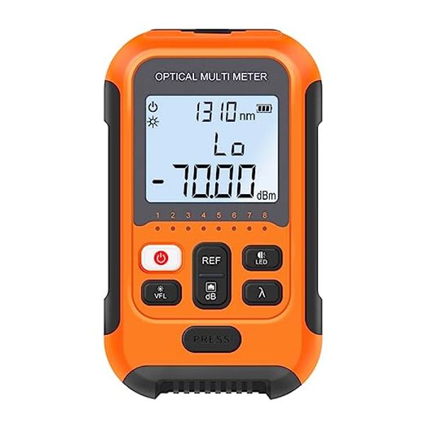 OPMVFL-Fiber Optic Cable Tester Misuratore di potenza per fibra ottica portatile FC/SC/ST Tester per fibra di interfaccia universale Built-in 2Mw Visual Fault Locator (OPMVFL)