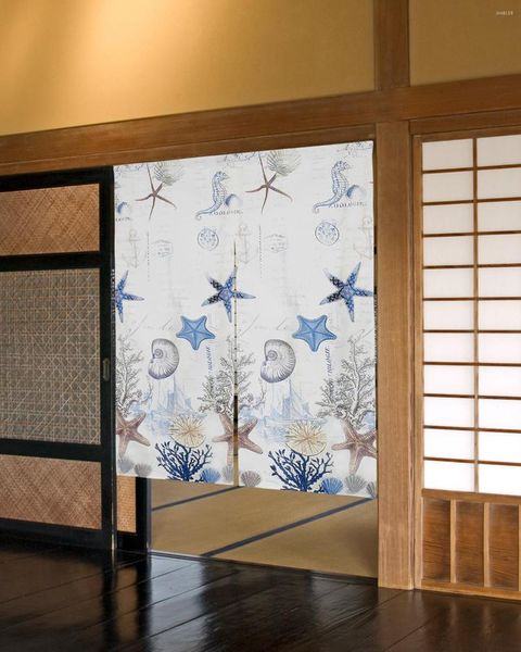 Tenda Ocean Starfish Shell Porta giapponese Ristorante Cucina Ingresso Partizione Tende Mezza tenda personalizzata