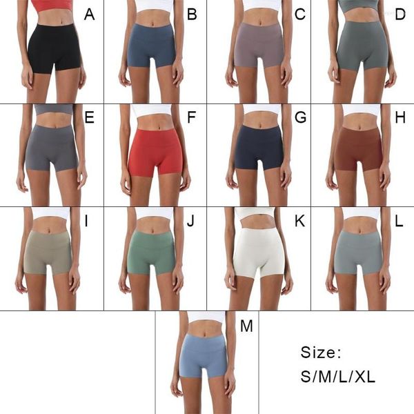 Shorts ativos femininos Yoga Jogging Ciclismo Cintura alta Levantamento de bumbum Calças curtas respiráveis Calças femininas Vestuário