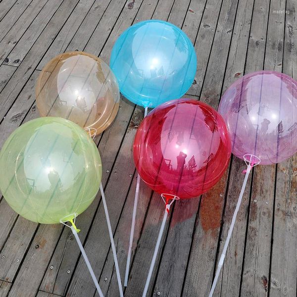 Party-Dekoration, 20 Zoll, bunte transparente Blasenballons, kristallklarer Ballon, Geburtstag, Hochzeit, Dekorationen, Lieferungen