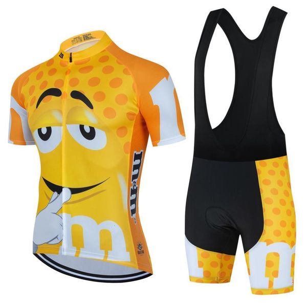 Set di maglie da ciclismo Abbigliamento da ciclismo Set da uomo Estate Uomo Mtb Cartoon Giacca da uomo Manica da uomo Jersey Pantaloncini Bib Bike Sports Kit Abbigliamento Uomo 230612