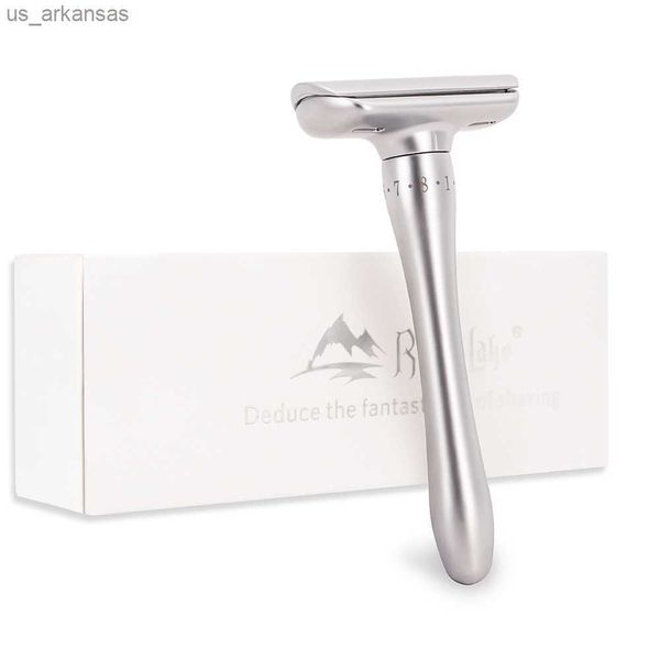 Emniyet Razor Manyetik Ayarlanabilir Çift Kenarlık Klasik Mens Tıraş Hafif 1-8 Dosya Epilasyon Tıraş Makinesi Hediye Paketi L230523