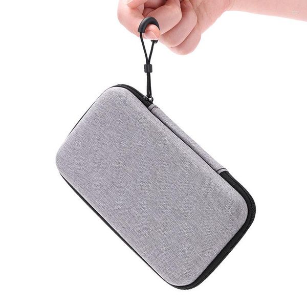 Duffel Bags Portable EVA Сумка для хранения для питания кабель кабель серые твердые корпусы для наушника держатель телефона Travel Digital Accessories Box Organizer