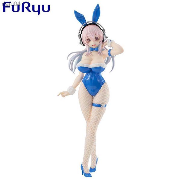 100 % originale echte Furyu 30 cm Anime The Animation Blue Bunny Actionfigur Sammlung PVC Modell Spielzeug für Weihnachtsgeschenke