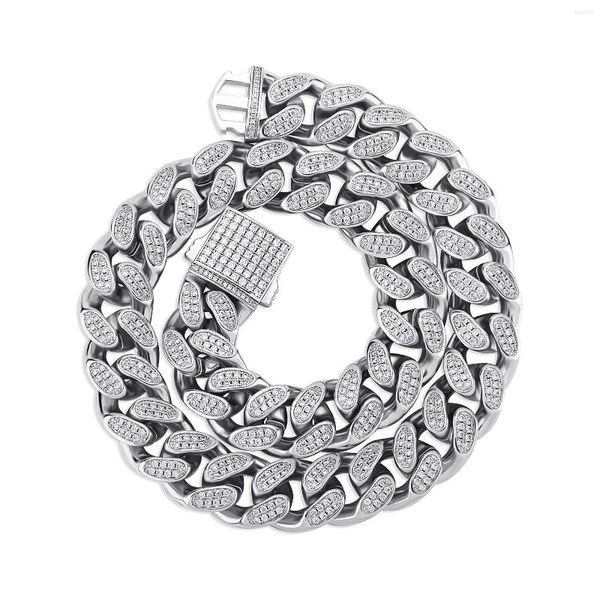 Lien Bracelets De Luxe De Mode Punk Strass Bracelet Pour Femmes Hommes Hiphop Simple Conception Argent Couleur Bijoux Cadeau