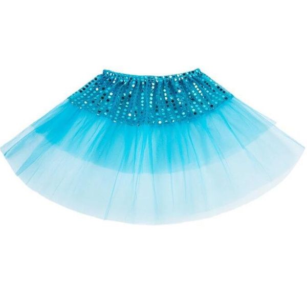 Baby Tutu Tulle Saias lantejas de meninas dança Pettiskirt Saias de palco de pettiskirt Princesa Dancing Mini Skirt Dance Costume Costume Saias