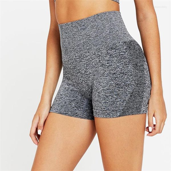 Pantaloncini attivi Pantaloni da yoga attillati senza cuciture Hip Lift Fitness Sport Boxer Vita alta Esercizio Ciclismo Palestra Run Leggings corti