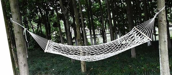 Hamak Hammock Açık Kamp Turist Dağcılığı Boş Boş zamanlar Askılı Hammock uyku Net Sopa Mesh Bold Swing