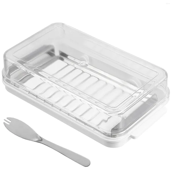 Set di stoviglie Burro Frutta e verdura Contenitori quadrati Coperchi Stoviglie per la casa Posate Tagliatrice per uso domestico Affettatrice Scatola di immagazzinaggio in plastica