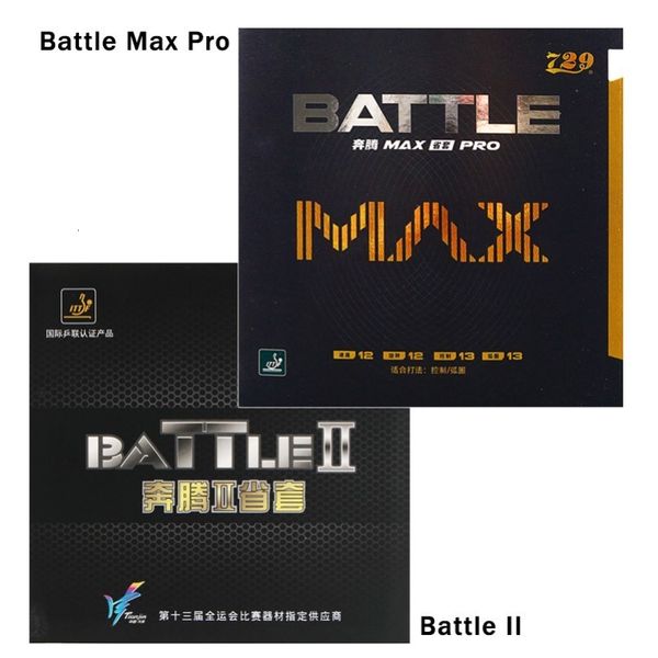 Racchette da ping pong 729 Gomma da ping pong professionale Battle 2 Battle Max Pro Gomma da ping pong con superficie adesiva con buona rotazione e controllo preciso 230612