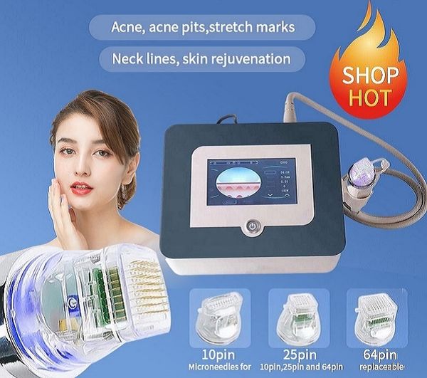 Beauty Microneedle Roller Itens Fractional RF Microneedle Machine Mark Scar Acne Remove Face Lifting Body Care Facial Body Slimming Body Stretch Marks Machine