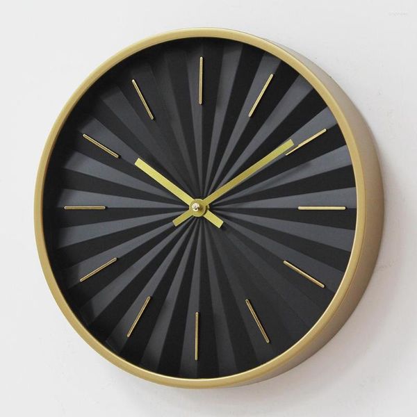 Orologi da parete moderno orologio minimalista moderno creativo inson rotondo tavolino da letto per soggiorno senza pugno