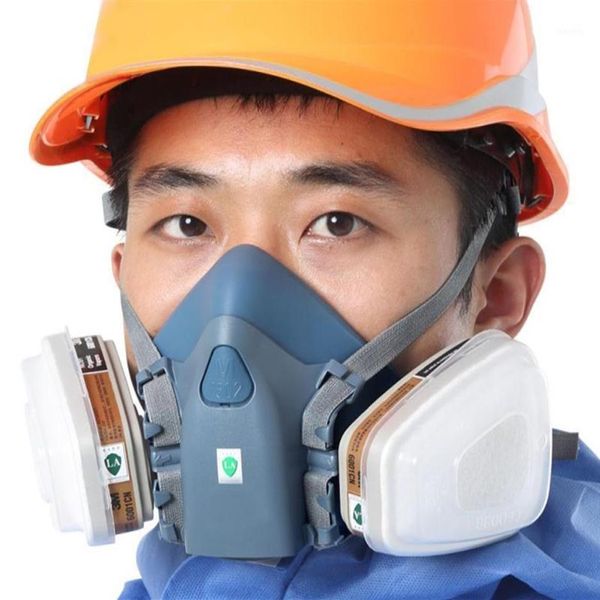 Cappuccio tattico 7502 Maschera antipolvere industriale 3200 Spray Paint Gas Respiratore da lavoro di sicurezza con filtro19495039275V
