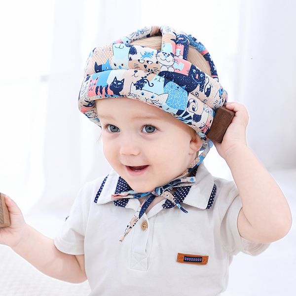 Kapaklar Şapkalar Bebek Güvenliği Kask Kafa Koruma Headgear Toddler Antifall Pad Çocuklar Yürülemeyi Öğreniyor Kaza Kapağı Ayarlanabilir Nefes Alabilir 230613