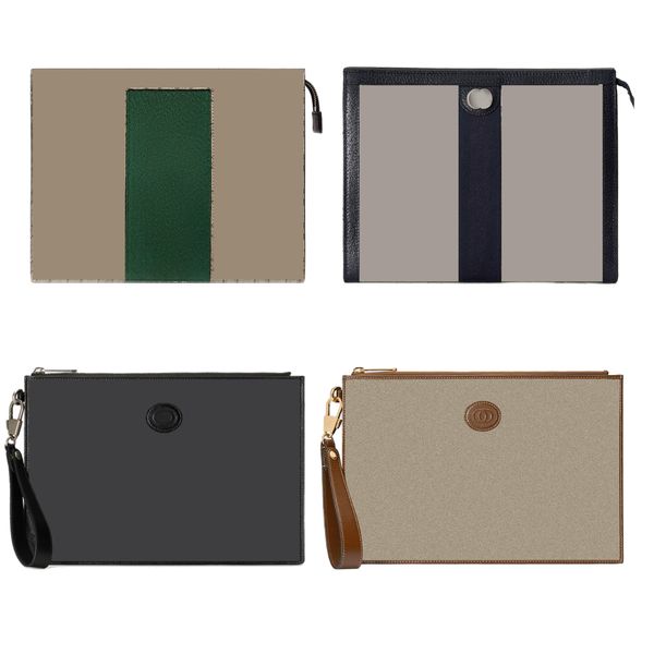 Mens Classic evrak çantaları 17 renk tasarımcı zarf çanta bayan cüzdanları ophidi tuval debriyaj kılıfları çapraz çantalar lüks fermuarlı hobo el çantası tuvalet omuz çantaları