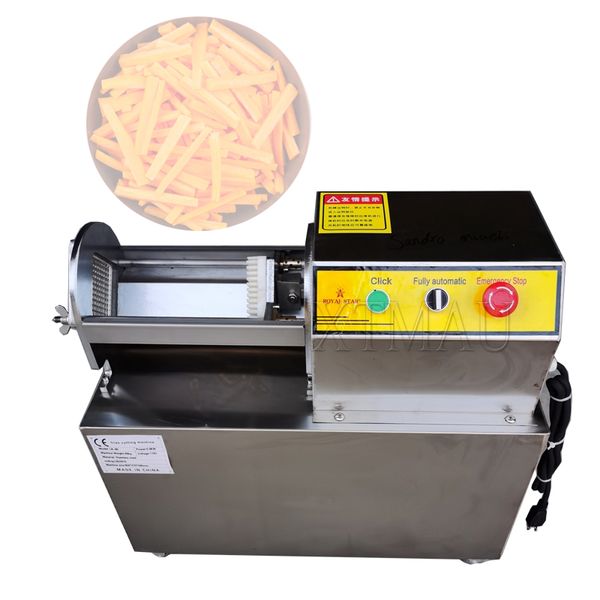 Industrielle elektrische Cassava-Karotten-Streifenschneider-Maschine, automatischer Pommes-Schneider