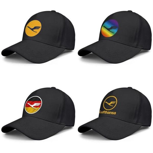 Lufthansa Airline-Symbol-Logo, verstellbare Trucker-Kappe für Herren und Damen, Design, Sportmannschaft, stilvolle Baseballmützen, deutsche Flagge, Logo Gay 290D