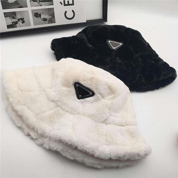 Berretto invernale da donna Berretto da uomo in pelliccia di coniglio Cappellino Cappellino Snapback Maschera Uomo Cotone Patchwork di cashmere unisex Lettere Luxury Outdoo233t