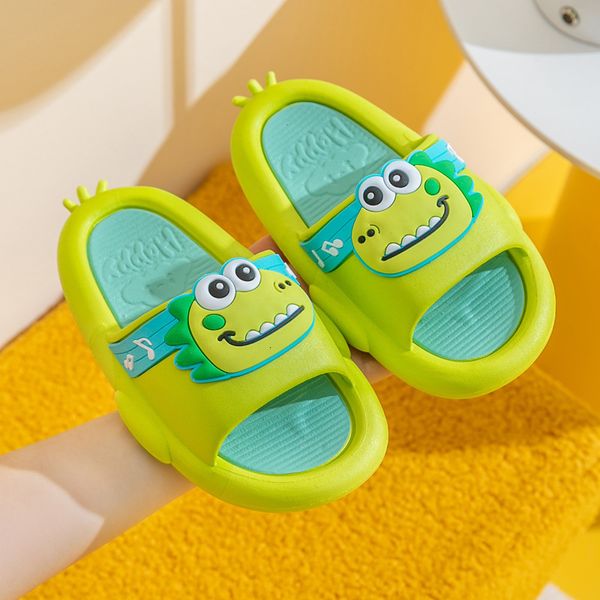 Slipper 2023 Детские тапочки динозавров Antipl Skid for Girls Cartoon Mobs Shoes Soft Kids Sandals Baby Home 230613