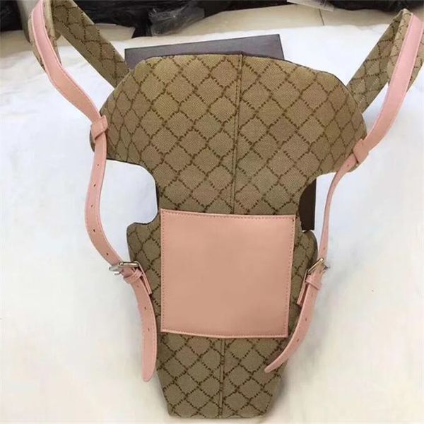 Designer Baby Bag Front Strap Grid Kids Carriers Fashion luxury Multifunzione Zaini di sicurezza neonato Madre Mummia Borsa allattamento maternità
