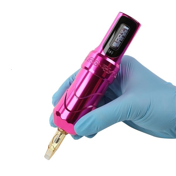 Máquina de tatuaje Máquina de tatuaje Máquinas de pluma Fuente de alimentación Kit profesional Mástil Conjunto inalámbrico Pistola completa Equipo rotativo Tatuajes Arte corporal 230612