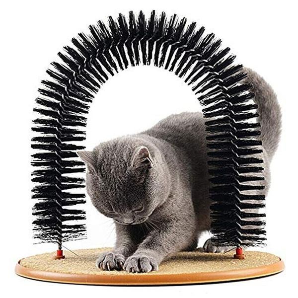 Игрушки комфортные архи кошки массажер Pet кошка зуд для груминга круглое флисовое базовое котенок для игрушек для домашних животных для домашних животных для домашних животных
