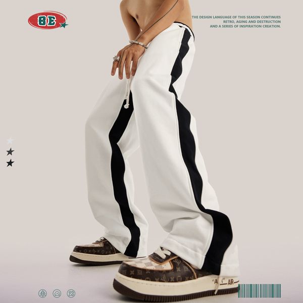 Qiu Dong Optimum Wear Loose Bump Color Restoring Ancient Ways Straight Kanister Hose mit weitem Bein