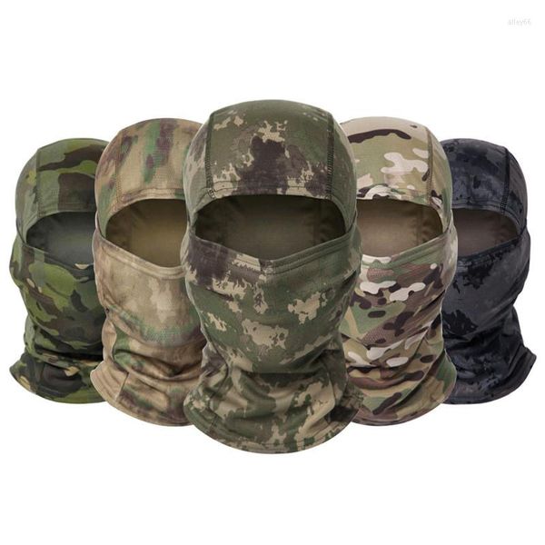 Bandanas 1PC Taktische Tarnung Balaclava Vollgesichtsmaske Wargame CP Militärhut Jagd Fahrrad Radfahren Armee Hals Gamasche 2#