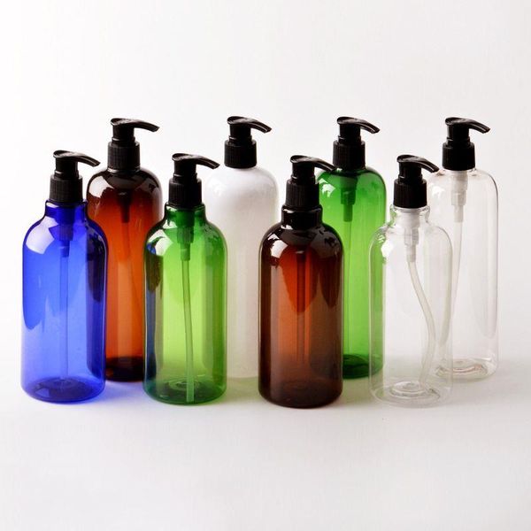 500 ml 167 oz leere Pumpflaschen aus PET-Kunststoff, nachfüllbare Flasche zum Kochen von Saucen, ätherischen Ölen, Lotionen, Flüssigseifen oder Bio-Schönheit