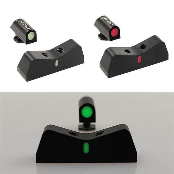 New Scope Big Dot Night Sights Pistols Anteriore e posteriore Glow in The Dark per G17 17L 19 22 23 2425 26 27 28 31 32 339701658202c