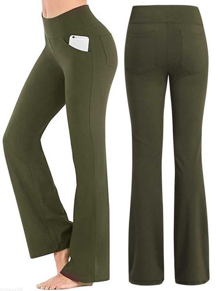 Pantaloni da donna Capris Ogilvy Mather Solid Elegant Female Lady Women's Legs Pants Palazzo Flared Wide Killer Vita alta OL Ladies Career Pantaloni lunghi