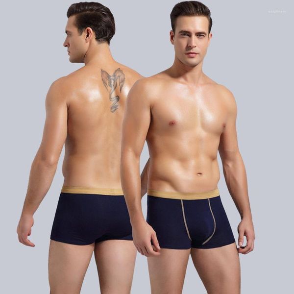 Mutande Uomo Intimo Cotone Boxer Sexy Senza Cuciture Giovane Modello Traspirante Pantaloni Uomo 4 Pezzi