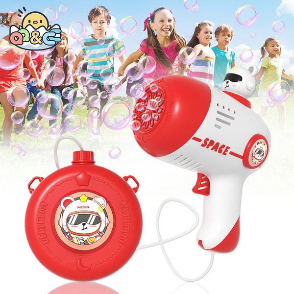 Novidade Jogos Automático Bubble Gun Foguete 12 Buracos Forma Soap Bubbles Blower Maker com Light Bubble Machne Crianças Brinquedos para Meninos Meninas Presentes 230612