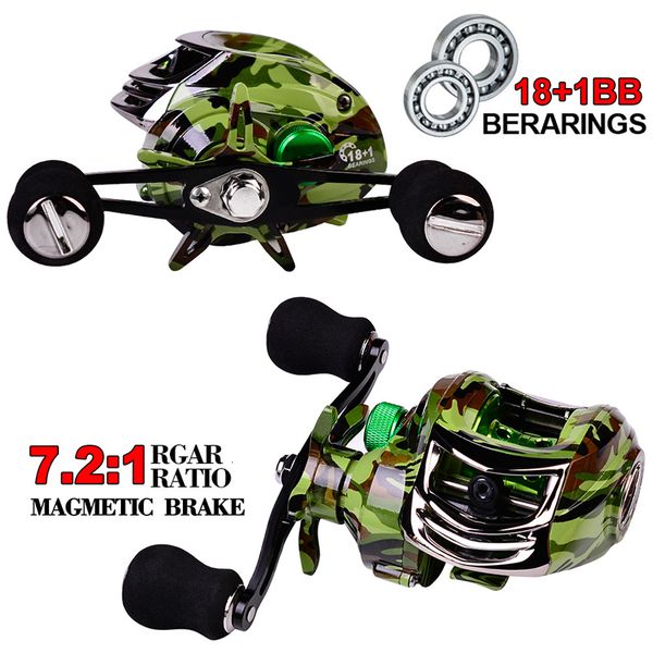 Mulinelli Baitcasting Mulinello 72 1 Pesca ad alta velocità 10KG Max Drag 181 BB Ultra Light Magnetic Braking Bait Casting 230613