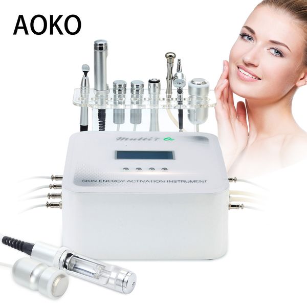 Gesichtsmassagegerät AOKO RF Augenpflegegerät Mikrostrom-Hautstraffung Multifunktions-Kalthammerwäscher Diamant-Dermabrasionsmaschine 230612